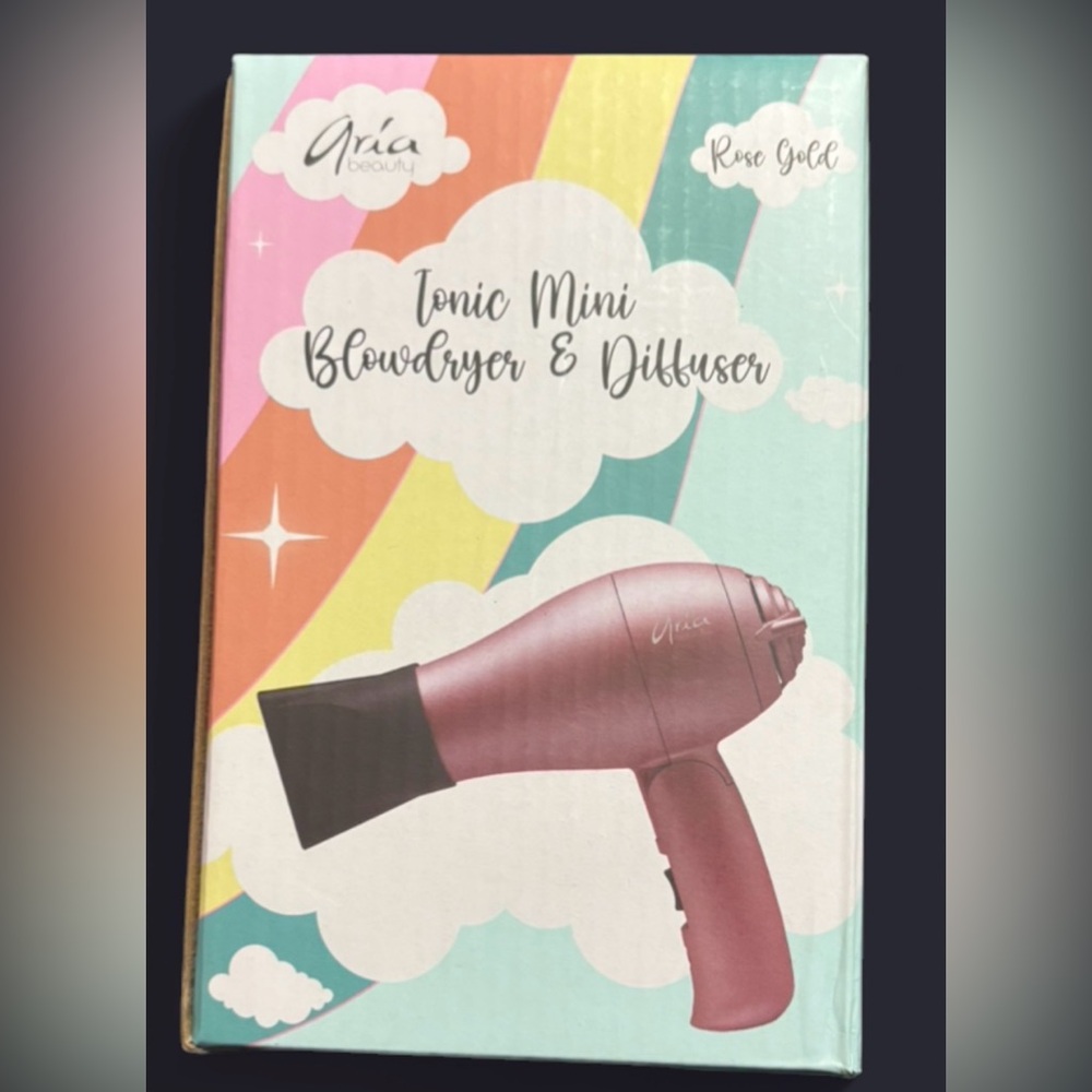 Rose Gold Mini Blowdryer & Diffuser
